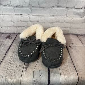 Merrimac Gray Toddler Moccasins
